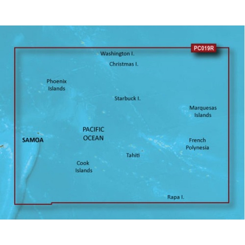 Garmin BlueChart g3 microSD with SD Adaptor - Polynesia