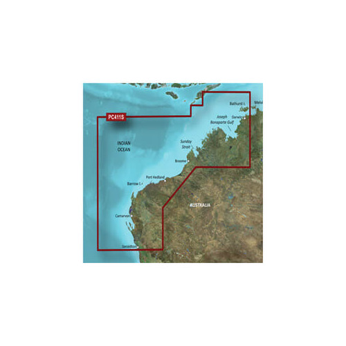 Garmin BlueChart g3 microSD with SD Adaptor - Geraldton to Darwin