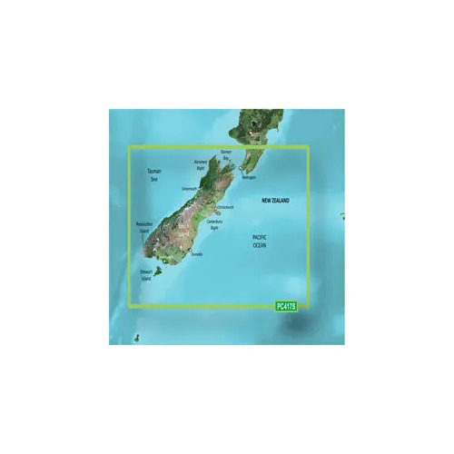 Garmin BlueChart g3 microSD with SD Adaptor - New Zealand South