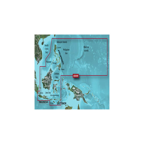 Garmin BlueChart g3 microSD with SD Adaptor - Phillippines - Java - Mariana Islands