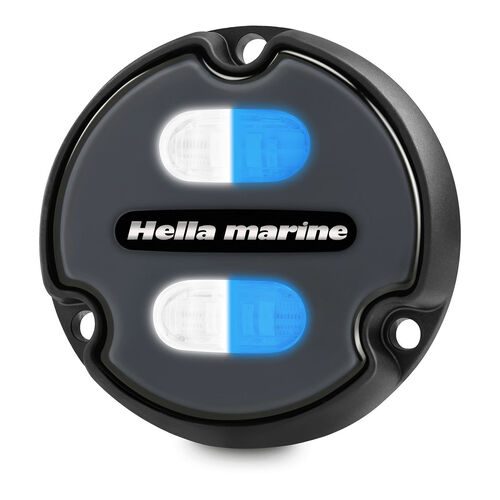 Hella Apelo A1 Thermal Polymer White & Blue Underwater Light Charcoal Lens