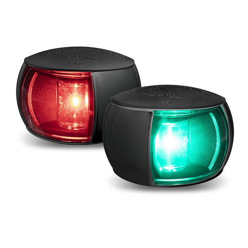 Hella 2 NM NaviLED Compact Port and Starboard Pair, Black Shroud