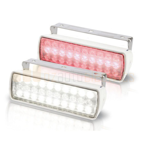Hella Sea Hawk XL Dual Colour White Red LED Floodlight White Housing