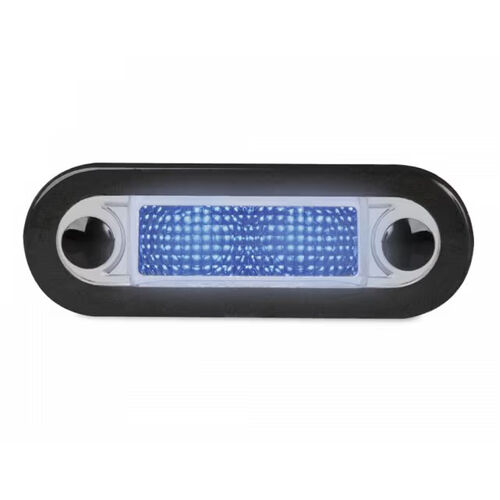 Hella Marine Courtesy Lamp 1X2- Narrow Rim Blue - 12/24V