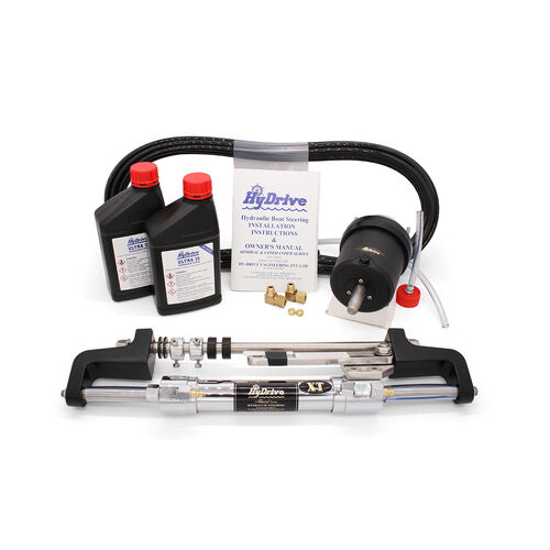 Hydrive Admiral Series F/M Bullhorn O/Board Outboard Steering Kit (exteme Cylinder) - OBKIT-1-XT