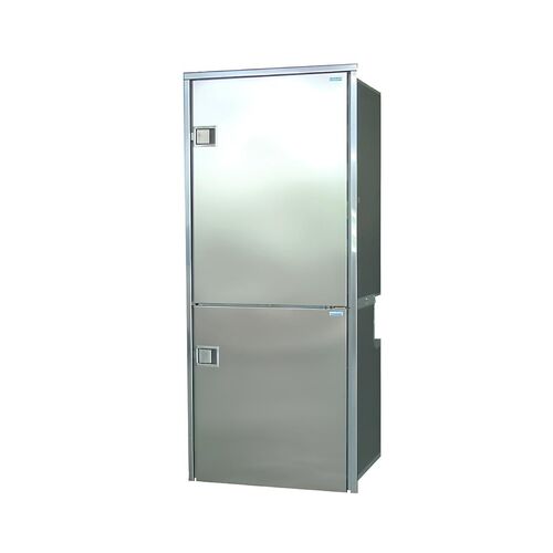 Isotherm CRUISE 195 Combi Inox Fridge/Freezer 12/24V Left Hinge