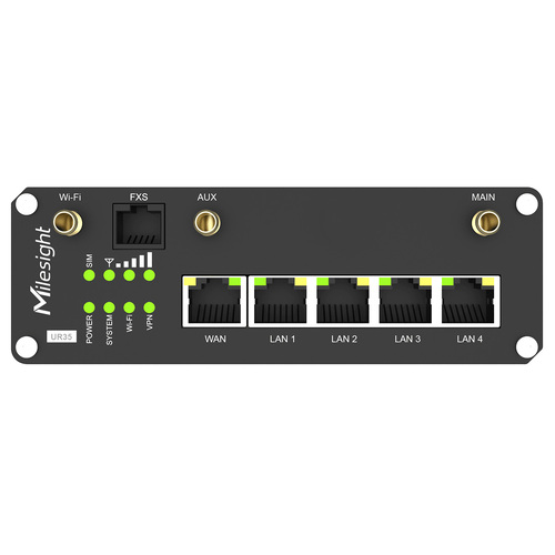 Ursalink / Milesight UR35 Voice and Data LTE Router with FXS, RJ45, WiFi, RS232, I/O (UR35-L00AU-W-S)