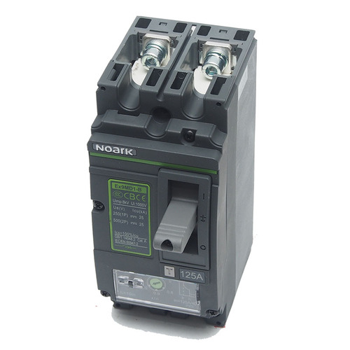 Noark Ex9MD1B TM DC125 2P - 125A 500V DC Circuit Breaker 2 Pole