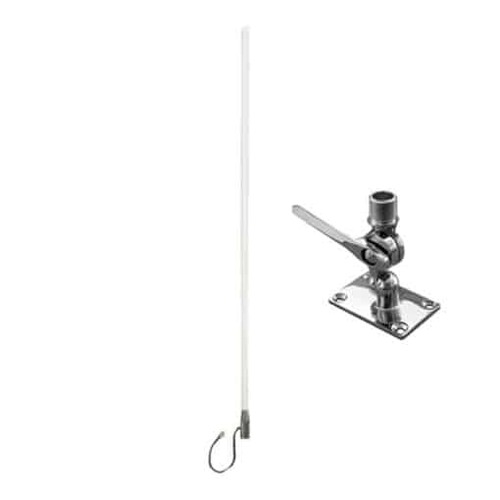 Blackhawk Omni-Directional Marine Antenna 698-2700MHz 7-10dBi Gain and Stainless Steel Adjustable Mount