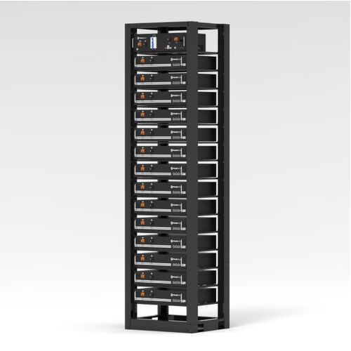 Pylontech Black Indoor Open Cabinet HV Rack for up to 15 x H48050 or 15 x US2000 Series 19" Units