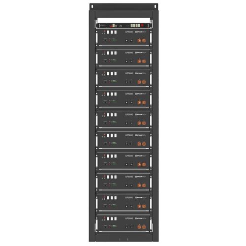 Pylontech Black Indoor Open 4RU Cabinet Rack for up to 10 x US5000 Series  19" Units