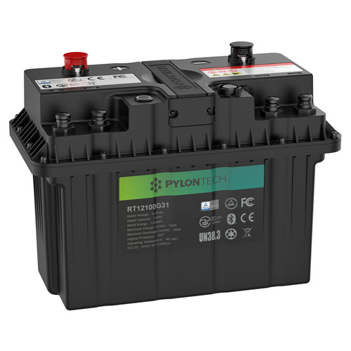 Pylontech IP67 12V 100Ah Lithium Iron Battery LifePO4 RT12100G31