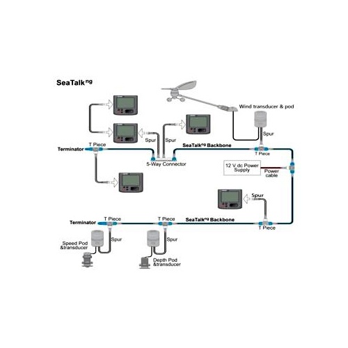 Raymarine STNG Backbone Kit (2 x A06031, 1 x A06037, 2 x A06036, 4 x A06028, 1 x A06049)