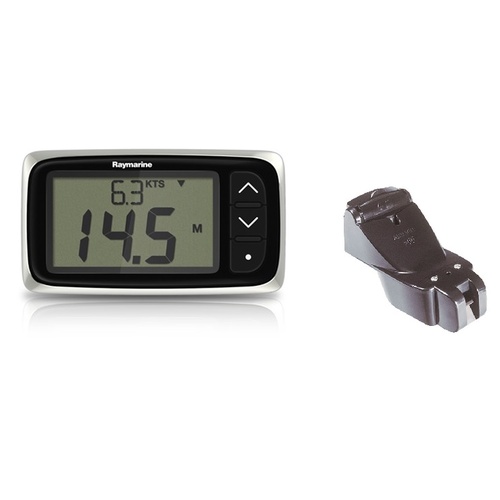 Raymarine i40 Depth Pack, with P66 Depth Transom Mount Transducer