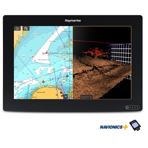 Raymarine AXIOM 12 RV, Multi-function 12" Display with integrated RealVision 3D, 600W Sonar and Australia/NZ Navionics+ Chart