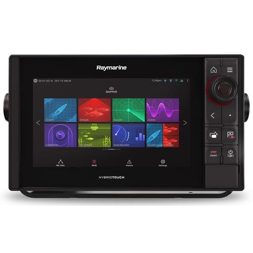 Raymarine AXIOM 9 Pro-RVX, HybridTouch 9" Multi-function Display with integrated 1kW Sonar, DV, SV and RealVision 3D Sonar and Australia/NZ Navionics+