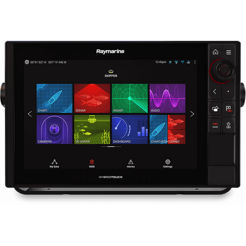 Raymarine AXIOM 16 Pro-S, HybridTouch 16" Multi-function Display, High CHIRP Conical Sonar for CPT-S, Australia & New Zealand LightHouse Chart