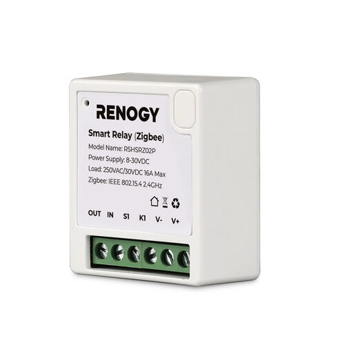 Renogy Zigbee Smart Relay 8-30V,250Vac/30Vdc,16a