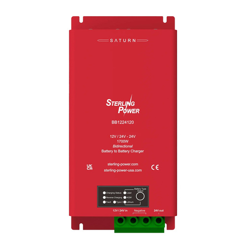 Sterling Power 12V or 24V input to 24V 1700W Output DC-DC Charger