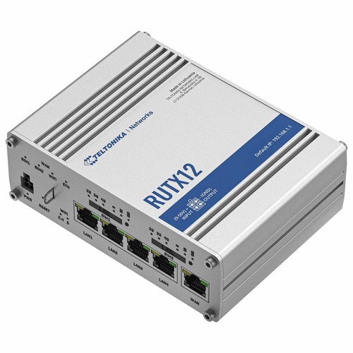 Teltonika RUTX12 - 3G/4G CAT6 Dual Module Router with WiFi / GPS / Bluetooth
