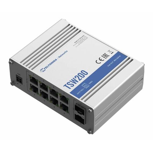 Teltonika TSW200 Industrial Unmanaged PoE+ Switch