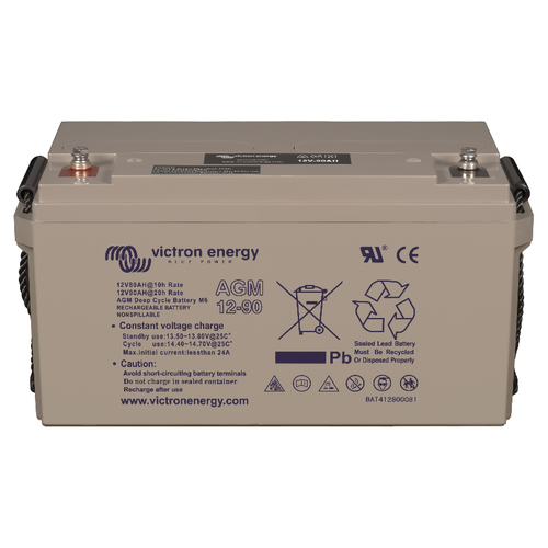 Victron 12V/90Ah AGM Deep Cycle Battery (M6 Thread)