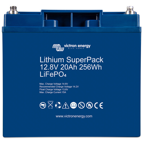 Victron Lithium SuperPack Battery 12,8V/20Ah 256Wh LiFePO4 (M5)