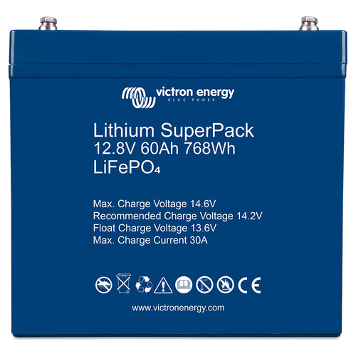Victron Lithium SuperPack Battery 12,8V/60Ah 768Wh LiFePO4 (M6)