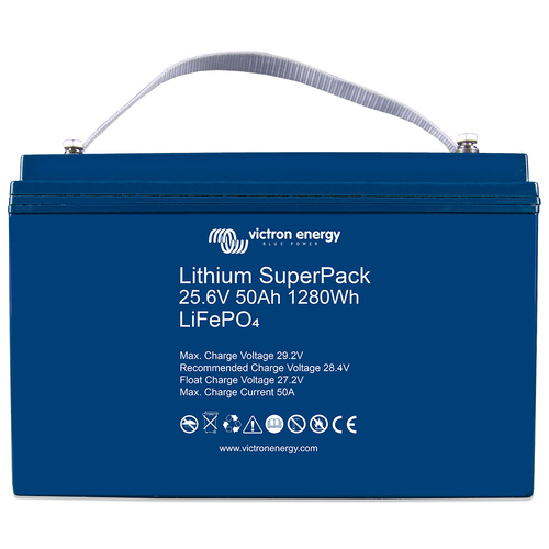Victron Lithium SuperPack Battery 25,6V/50Ah 1280Wh LiFePO4 (M8)