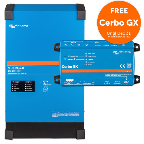 Victron MultiPlus-II 48/5000/70-50 230V Inverter Charger with Cerbo GX Bundle