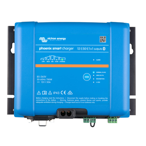 Victron Smart IP43 Battery Charger 12/50(1+1) 120-240VAC