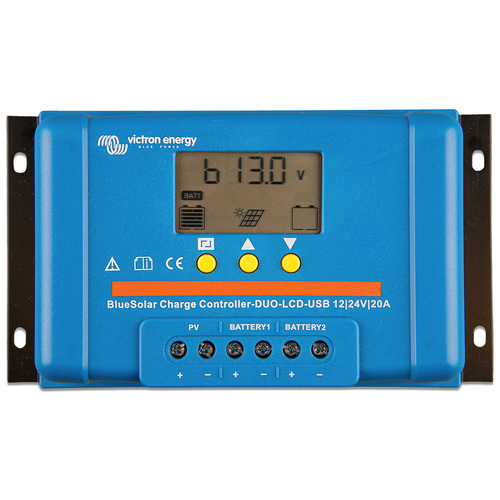 Victron BlueSolar PWM Solar Charge Controller DUO-LCD & USB 12/24V-20A