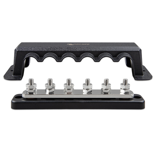 Victron Stainless Steel Busbar 250A 6 High Current Terminals with ABS Cover