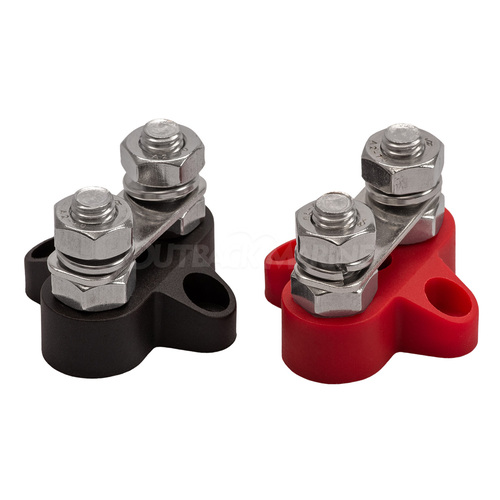 Victron Dual Terminal Stud M8 (5/16’’) Linked Set Red/Black